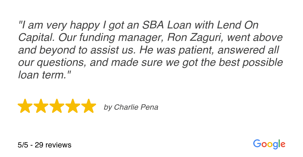 | Business Loans Landing | 5 Stars
