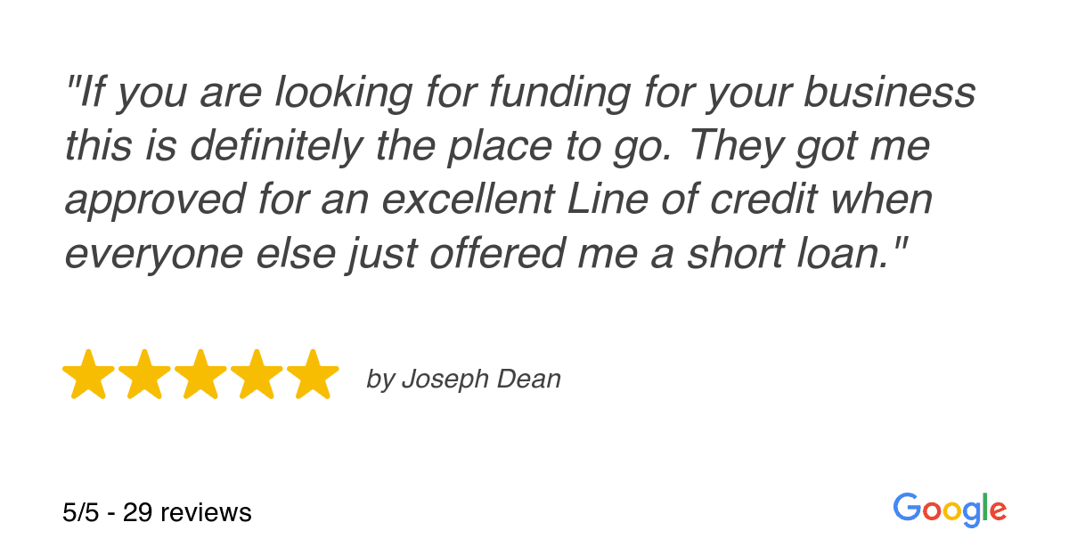 | Business Loans Landing | 5 Stars